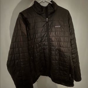 Large Mens Black Patagonia Micropuff jacket